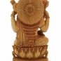 Handmade Indian Wooden Saraswati Idol Statue Home Decorative Table Office Gift
