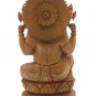 Handmade Indian Wooden 8" Ganesha Idol Statue Home Decorative Table Office Gift