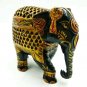 Handmade Wooden Carved Elephant Undercut Statue Natural Beautiful Art Home Decor