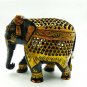 Handmade Wooden Carved Elephant Undercut Statue Natural Beautiful Art Home Decor