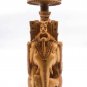 Handmade Wooden Carved Ambabari Howdah Elephant Statue Beautiful Art Home Decor
