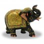 Indian Handmade solid Wooden Painting Elephant Idol Statue Home Decorative Gift
