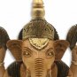 Handmade Solid Wooden Carved Indian Ganesha Idol Statue Home Decorative Gift