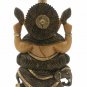 Handmade Solid Wooden Carved Indian Ganesha Idol Statue Home Decorative Gift