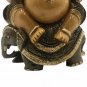 Handmade Solid Wooden Carved Indian Ganesha Idol Statue Home Decorative Gift