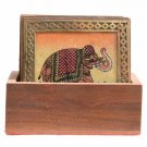 Handmade Solid Wooden Coaster Home Decorative kitchen Use Gifting Table Utility