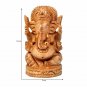 Handmade Indian Wooden Ganesha Idol Statue Home Decorative Table Office Gift