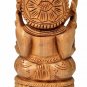 Handmade Indian Wooden Ganesha Idol Statue Home Decorative Table Office Gift
