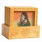 Handmade Solid Wooden Carved Glass coaster Home Decorative Table Office Gift