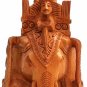 Wooden Handmade carved elephant figurine vintage home decor feng shui sculpture