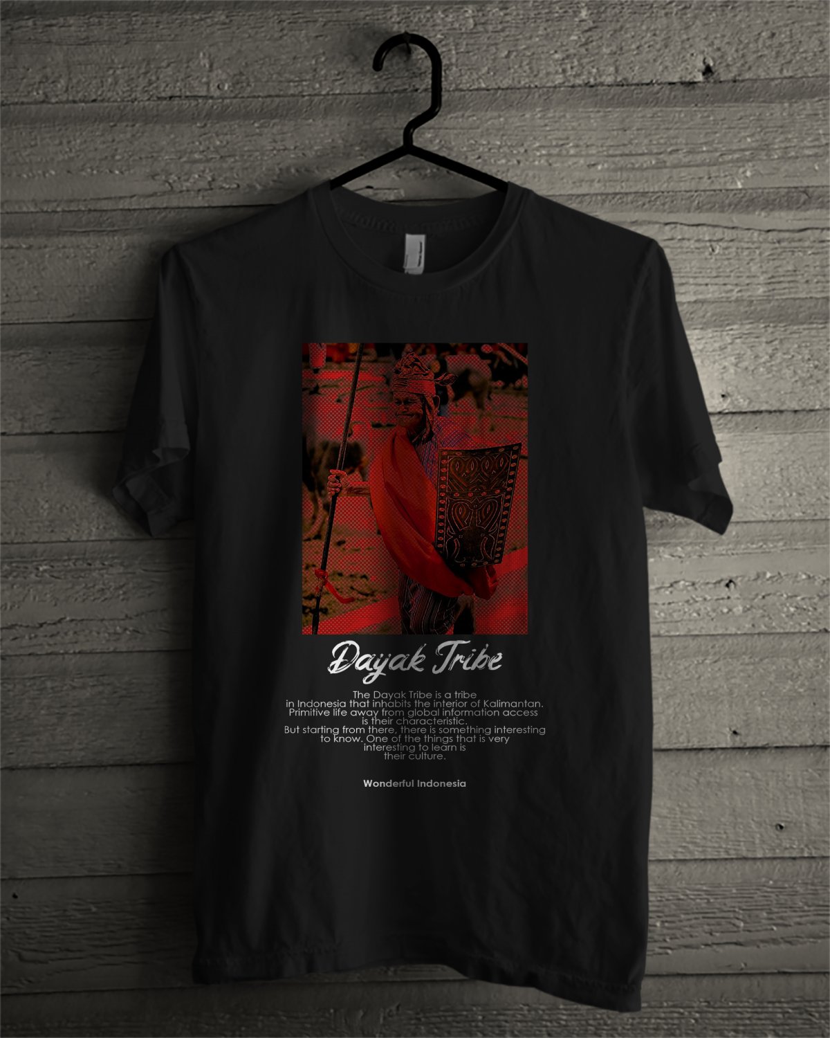 T Shirt Dayak Tribe