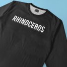 T Shirt Long Sleeve Rhinocheros - Black