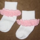 Crochet Cuff Sock (Pink)