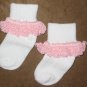 Crochet Cuff Sock (Pink)