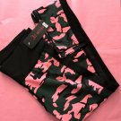 Pink With Green Camo Gym Leggings