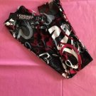 Kids Black Graffiti Hearts Leggings SIZE LARGE/XLARGE
