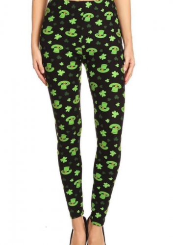 Saint Patrick Day Leggings Fitting a Jean Size 8-22