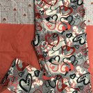 Valentines Day Leggings Heart Graffiti Print Buttery Soft ONE SIZE OS