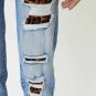 KanCan High Rise Leopard Patch Skinny Jeans