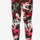 New Leggings Depot kids Red and black Love & Heart SMALL/MEDIUM & LARGE/X-LARGE