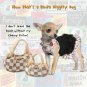 Checker Chewy Vuitton Purse Small Dog Supplies Toys Small and Large Available