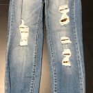 New KanCan Leopard Patch Distressed High Rise Size 3,5 & 7 available #KC7131M