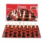 Folding Chess Board Black & Ivory Plastic Staunton Pieces Board Game JAX112412