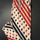 American Flag Print Leggings OS Curvy 8-22 Butter Soft Red White And Blue Stars