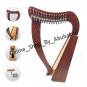 15 String harp SOLID ROSEWOOD Extra Strings  With Free Bag