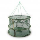 Holes Foldable Double Layer Fishing Net Fish Shrimp Fishing Trap Cast Net - 8