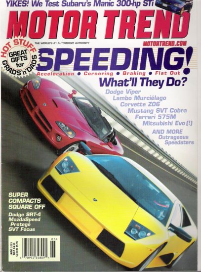 MOTOR TREND.. JUNE 2003 ISSUE