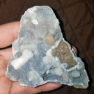 201 Gram Stilbite, Calcite On Druzy Chalcedony