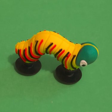 2pcs / 3d PVC Shoe Charms - Caterpillar A - Similar to Jibbitz and fits Crocs