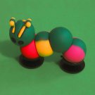 2pcs / 3d PVC Shoe Charms - Caterpillar B - Similar to Jibbitz and fits Crocs