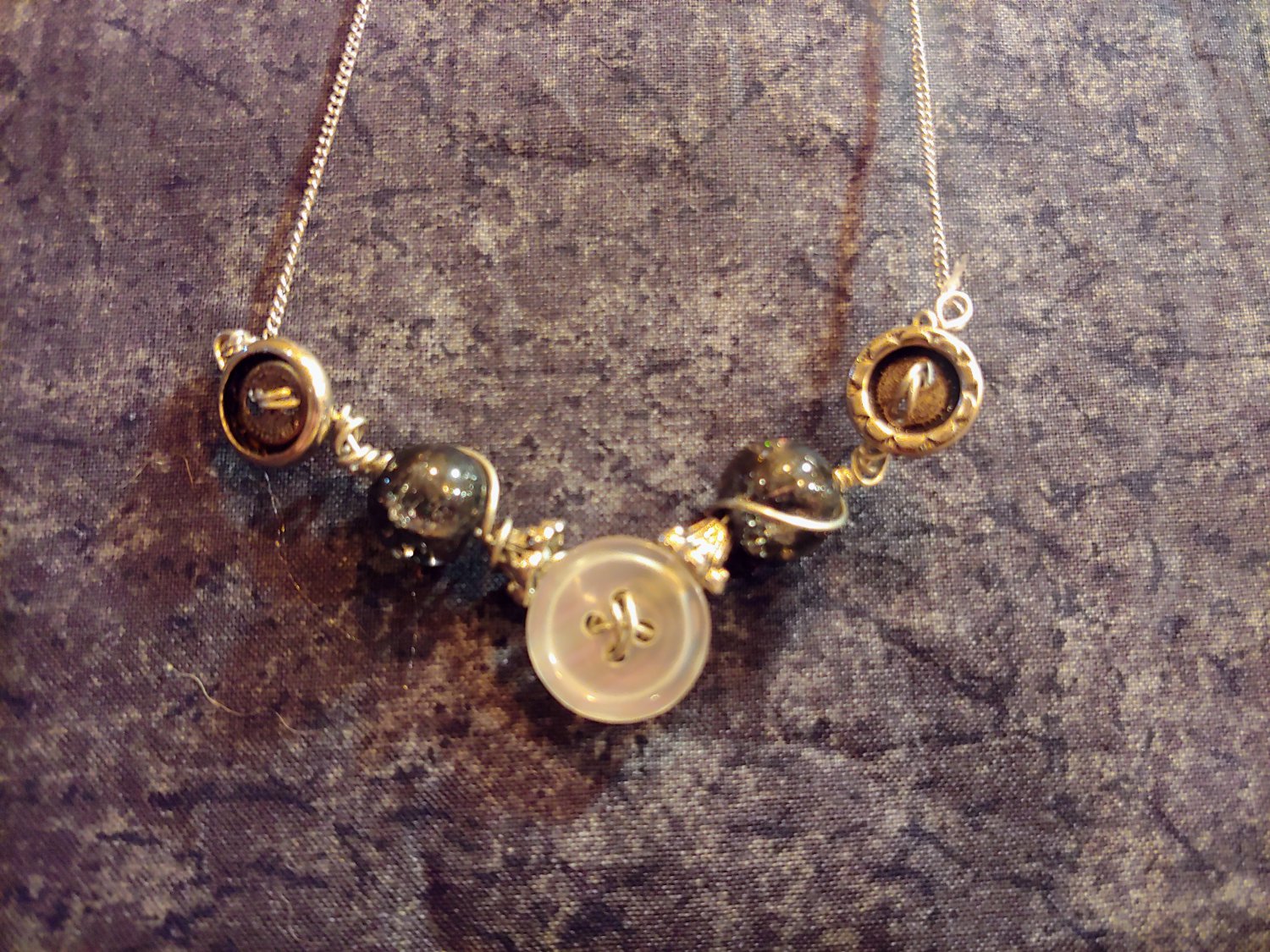 Faerie Coffin - Ghost Bride Button Pendant