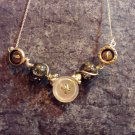 Faerie Coffin - Ghost Bride Button Pendant