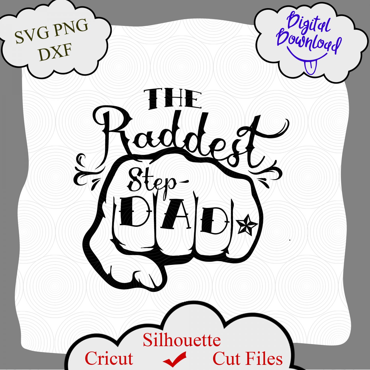 Download Fathers Day Svg, Rad Dad Svg, Step Dad Svg, Raddest Dad ...