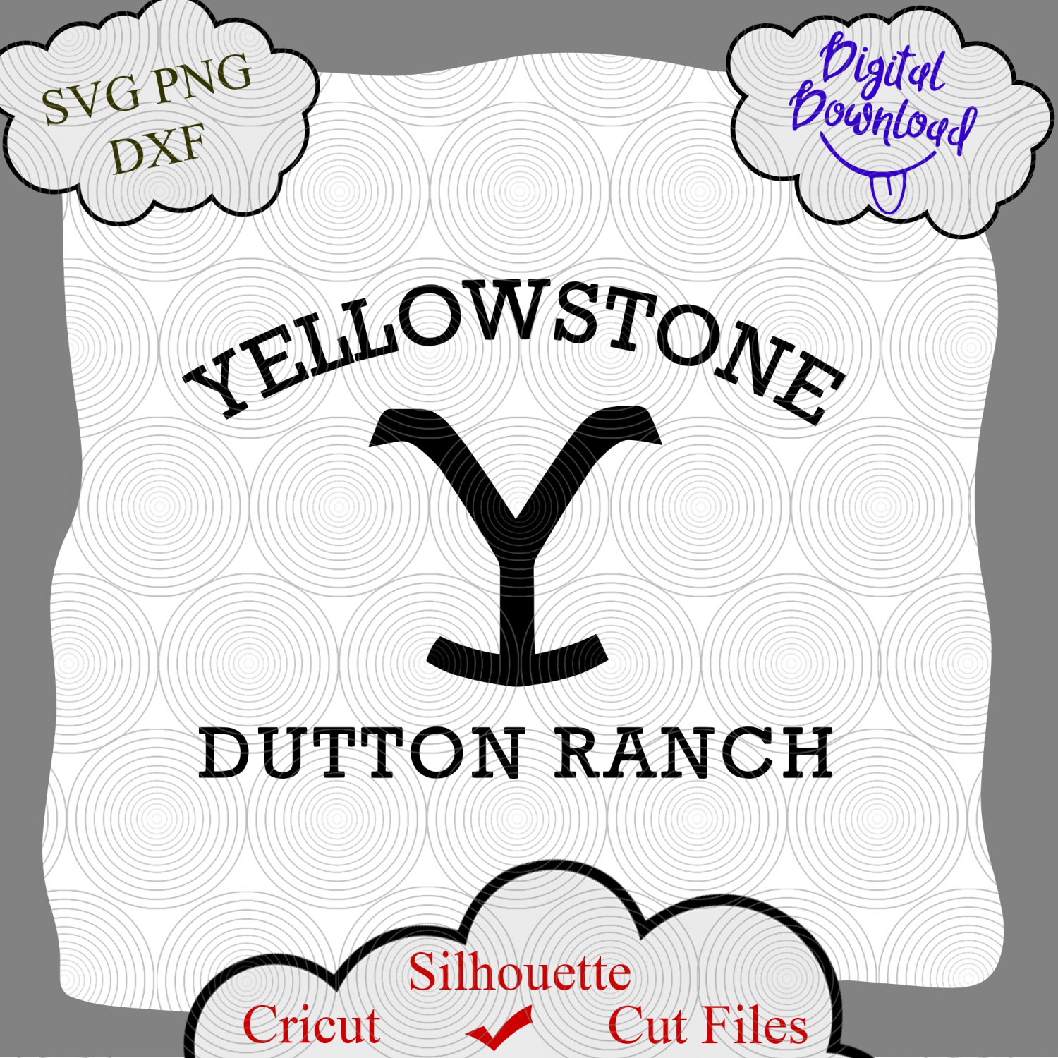 Yellowstone Dutton Ranch digital Cut File, Yellowstone svg shirt, Yellowstone gift svg