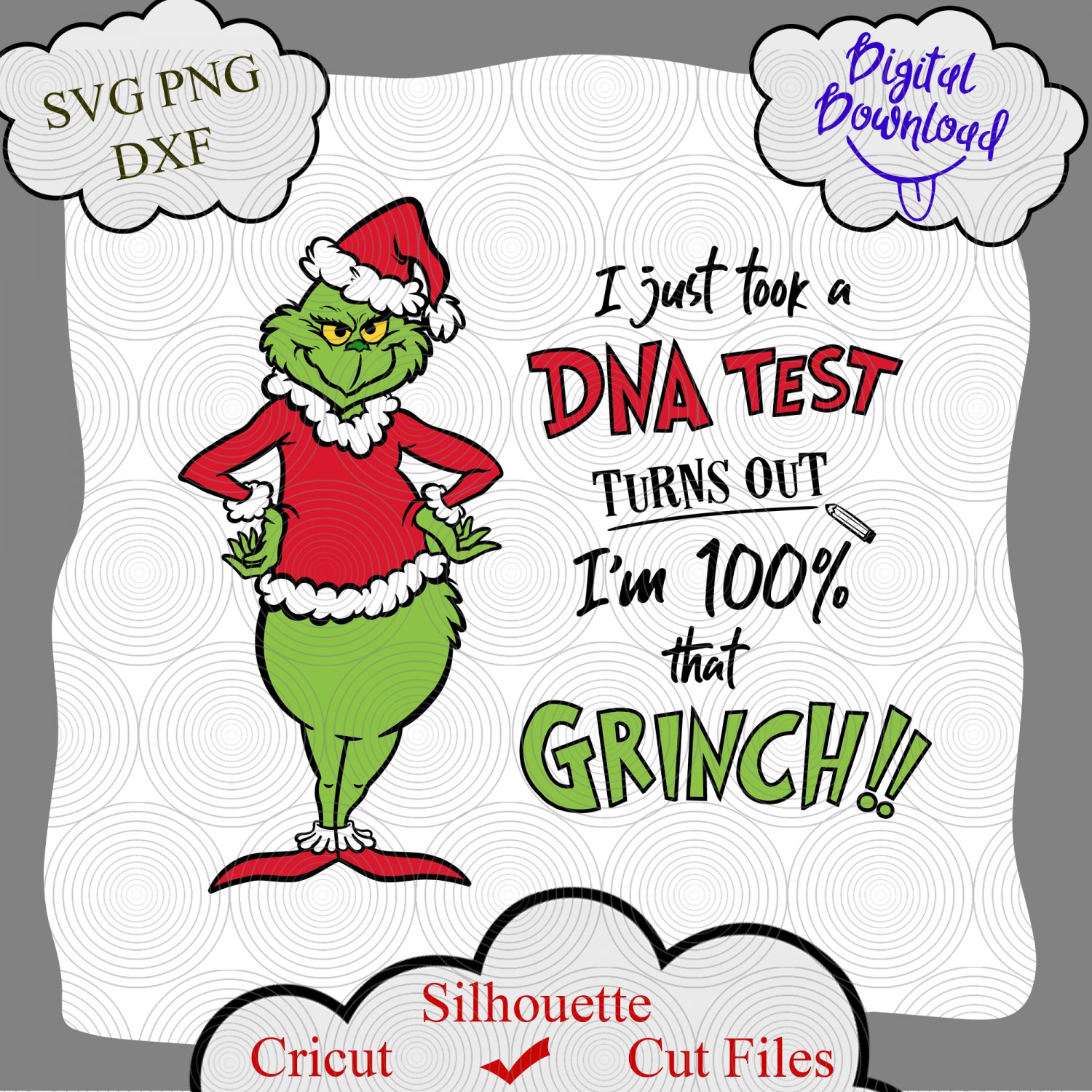 Download I just took a DNA test turns out I'm 100% that Grinch ...