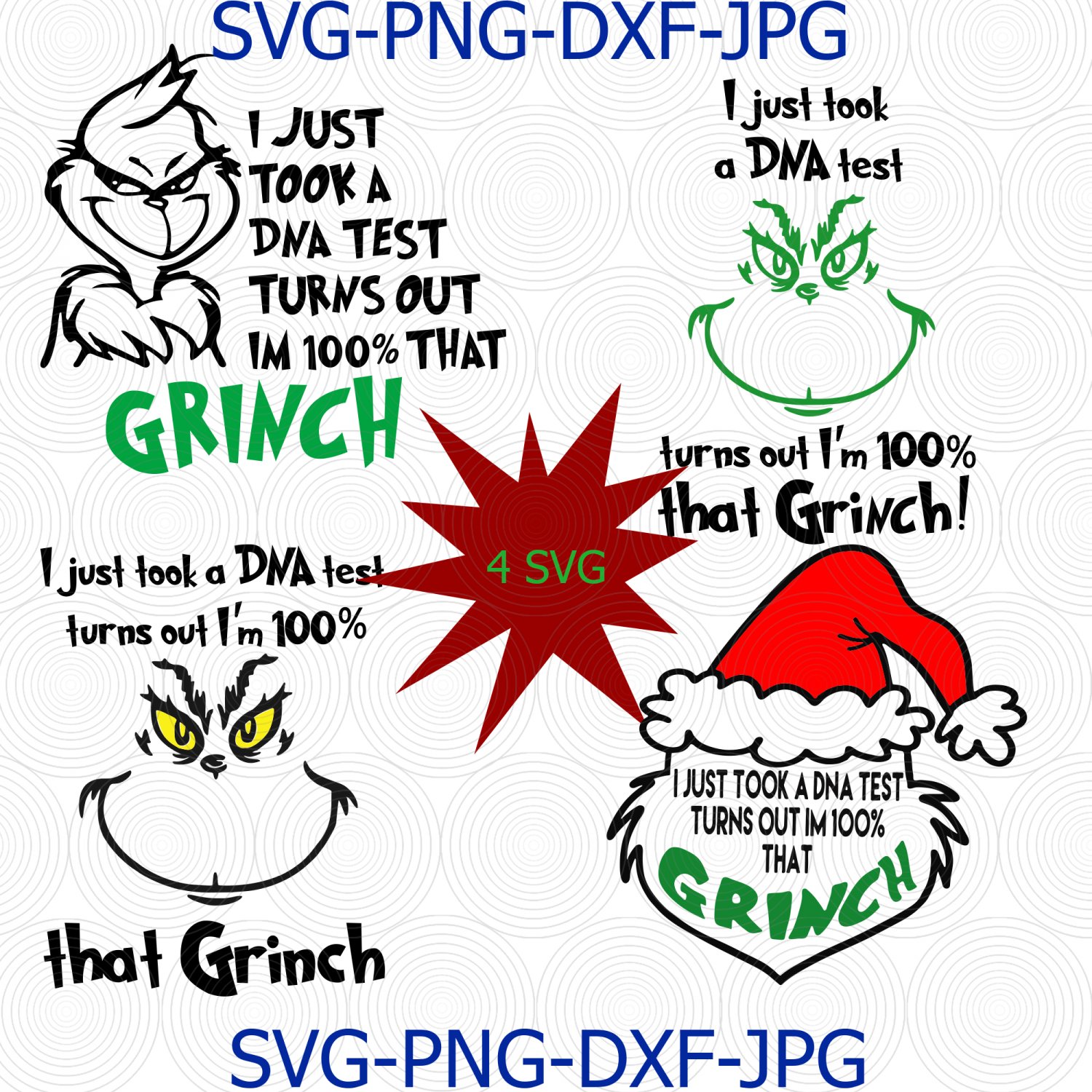 I just took a DNA test turns out I'm 100% that Grinch,grinch svg,chris...