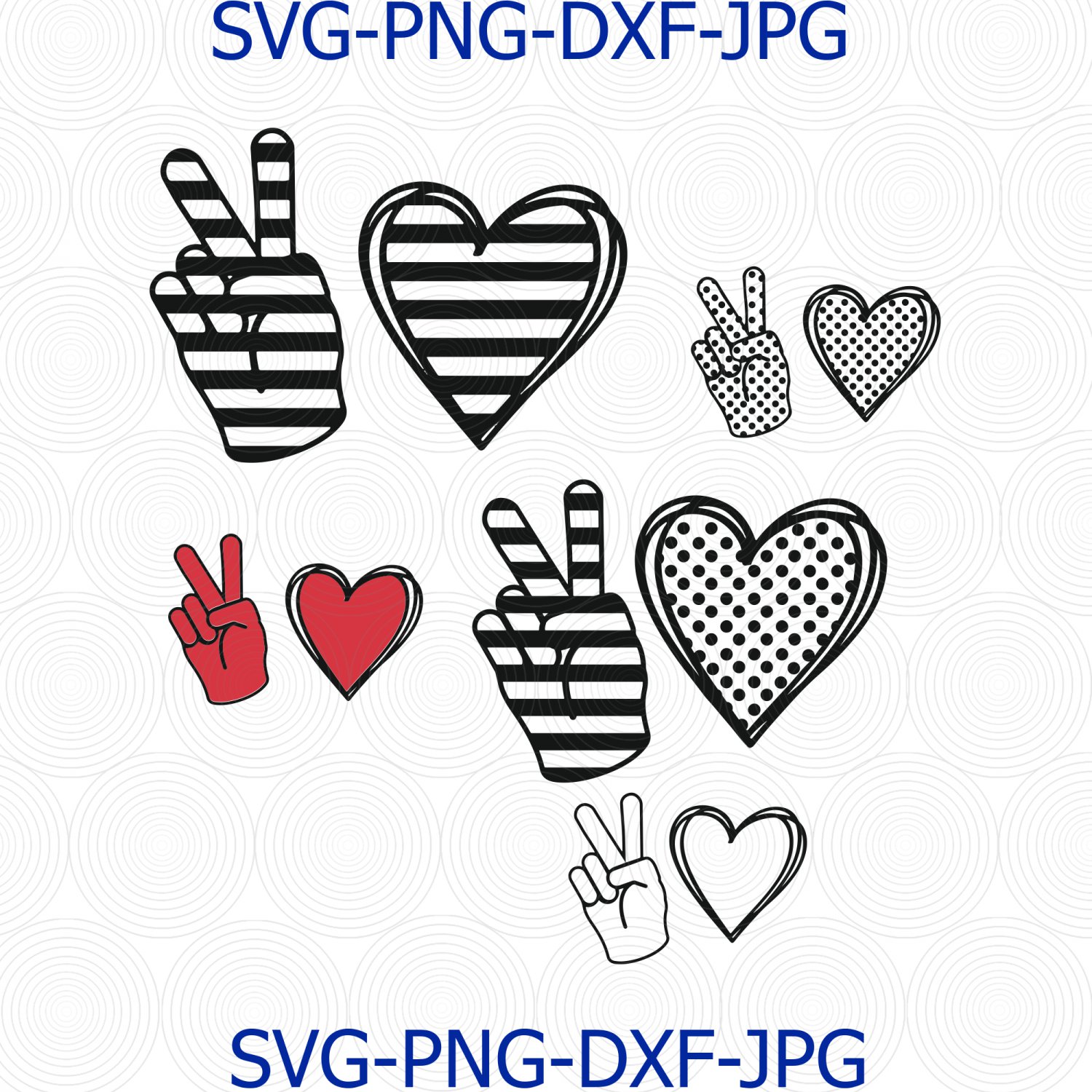 Peace Love Bundle Svg, Png, Peace Love Design, Peace Love ...