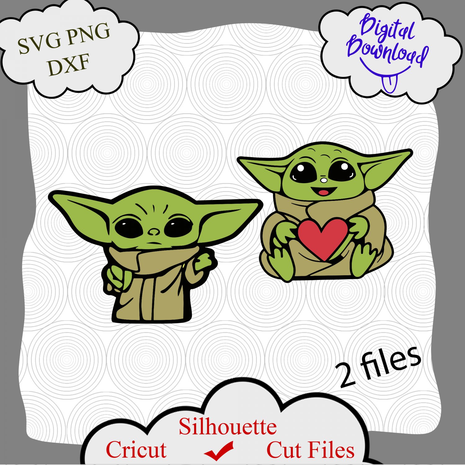 Download Baby Yoda Svg, Cute Baby Yoda Character Svg, Disney Baby ...