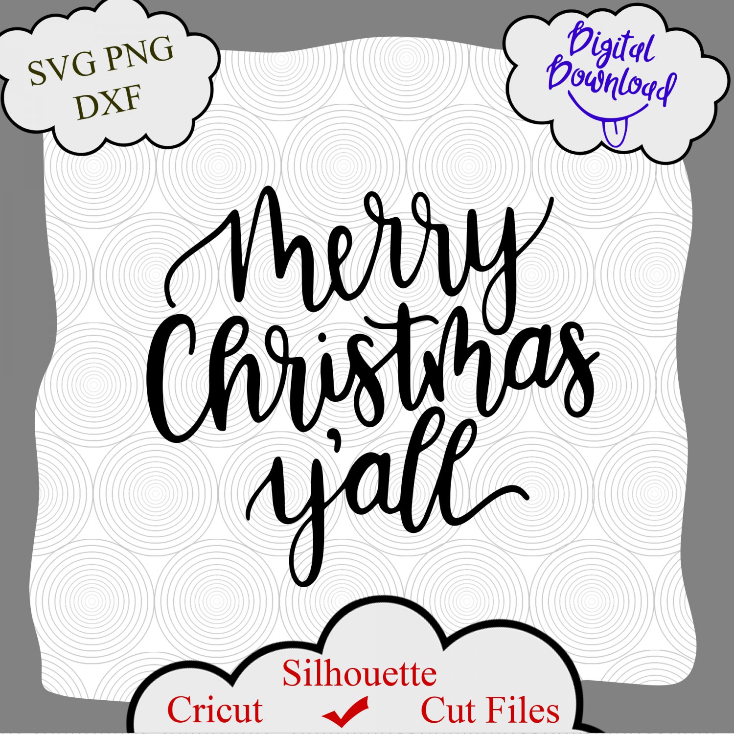 Merry Christmas Yall svg, Merry Christmas Y'all svg, Christmas svg, Christmas Shirt svg