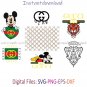 Disney Gucci Logo Bundle Svg, Brand Logo Svg, LV Logo Svg, GG Logo Svg, Chanel Logo Svg