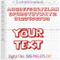 Roblox Alphabet SVG, Roblox Font Cricut file, Roblox Font 3D, Roblox Font Digital download