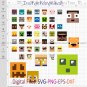 Minecraft Topper Bundle SVG, Minecraft Faces svg, Minecraft party, Steve minecraft, Creeper Svg