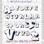 Fresh Prince Transparent SVG Alphabet, Cricut file, Cut files, Layered digital vector file