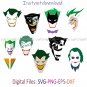 Joker SVG, Joker Logo Transparent, Joker PNG Face, Joker Face Paint PNG, The Joker SVG