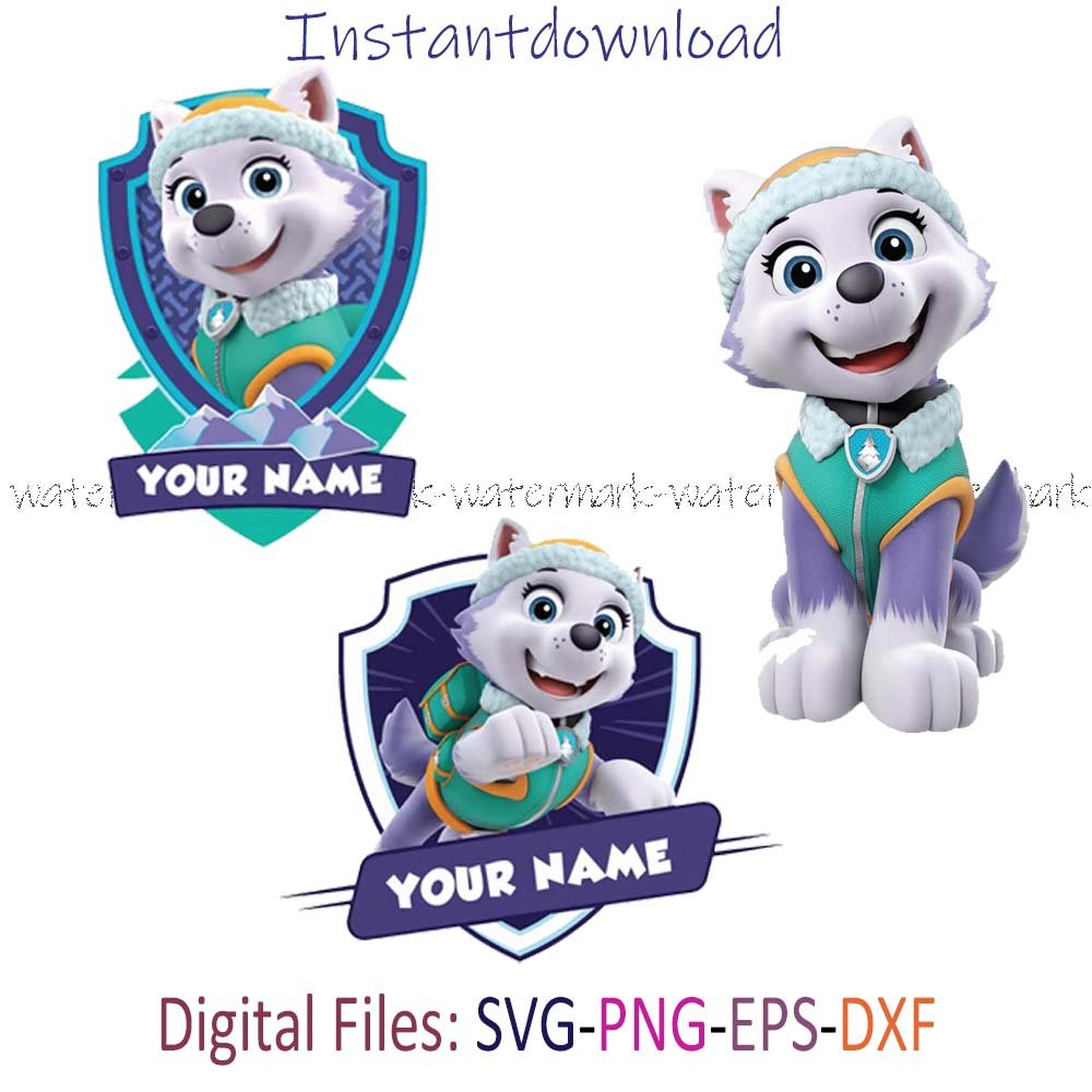 Everest Paw Patrol Png, Paw Patrol Birthday Png, Paw Patrol Transparent Background