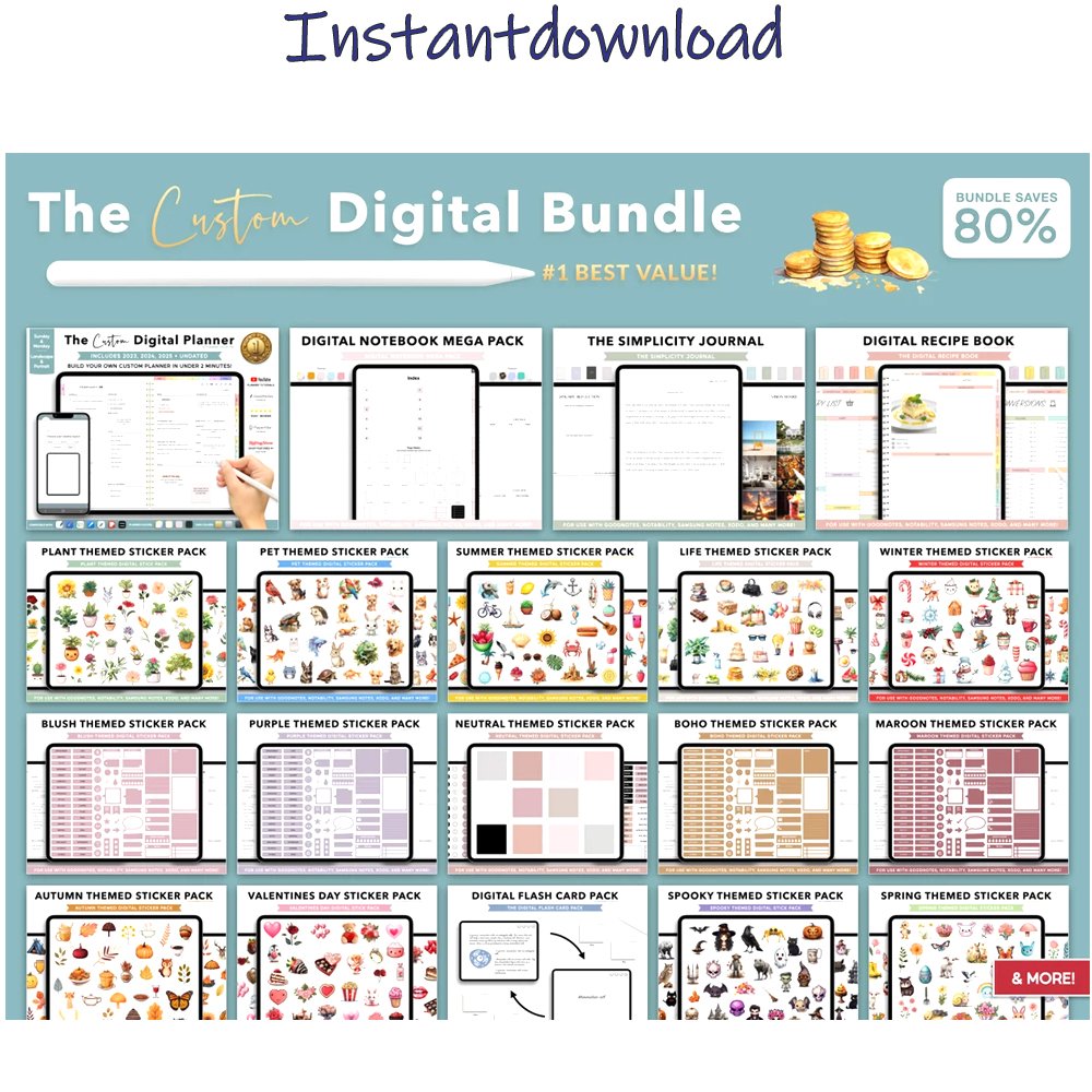 Digital Planner, Goodnotes Planner, iPad Planner, Notability Planner, Dated Digital Planner